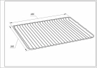 Решітка для духовки Electrolux 140064006012 466x385mm 0