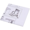 AEG 140043534043 Build-In Dishwasher Door Front Assembly Template 2