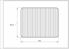 Решітка 426x357,4mm для духовки Electrolux 140066595012 0