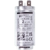 Пусковий конденсатор для сушильної машини Electrolux 1250020813 DUCATI 2uF 425V 58x30mm (2 клеми) 0