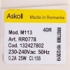 Помпа (насос) для стиральной машины Electrolux 1460573205 252421 Askoll (в сборе) 25 Вт M113 (контакты раздельные сзади) 0