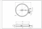 Electrolux 140057321014 Конфорка 2200/750W D=210/120mm для стеклокерамической поверхности  0