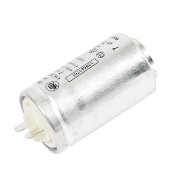 Пусковой конденсатор для сушильной машины Electrolux 1256417013 DUCATI 7uF 425V 35x64mm (2 клеммы)