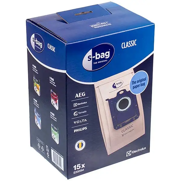 Electrolux 900168800 Набор мешков бумажных (15шт) для пылесоса в интернет магазине Electrolux Spares Electrolux 900168800 Набор мешков бумажных (15шт) для пылесоса