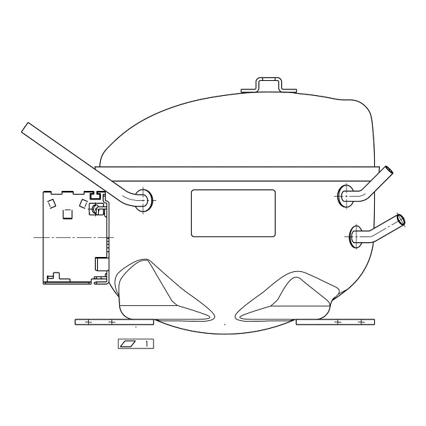 Electrolux Refrigerator Compressor HKK80AA 140008877239