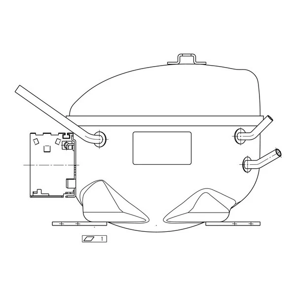 Electrolux HKK70AA3 2425751381 Refrigerator Compressor