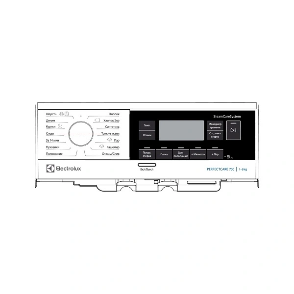 Electrolux 140172944013 Washing Machine Control Panel Plate