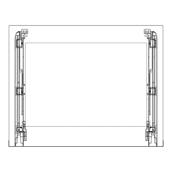 Стекло двери наружное для духовки Electrolux 140225485642 596x466mm